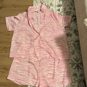 Adorable pink pajama set